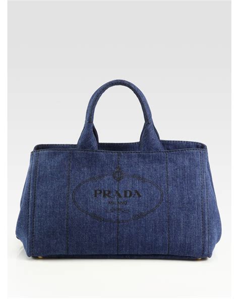 tot bag prada|Prada denim tote bag.